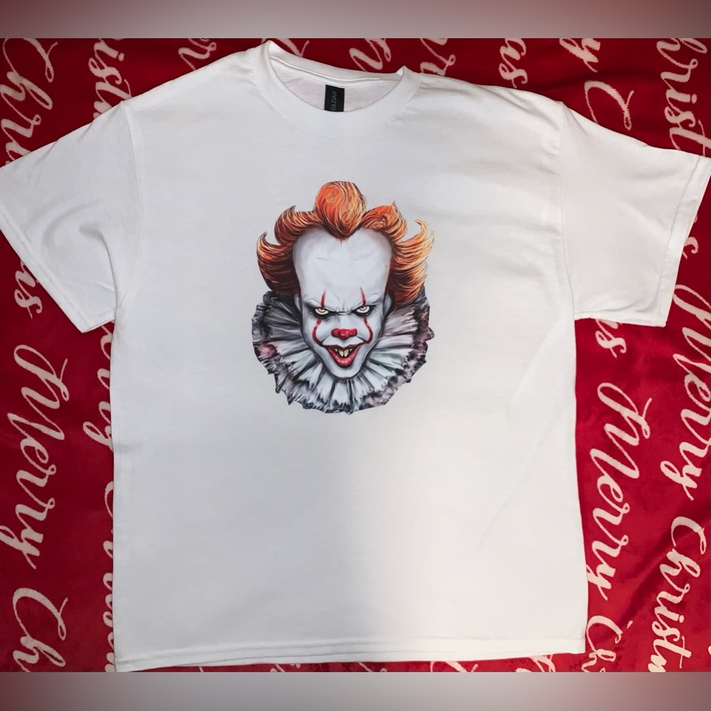 Custom Made Pennywise White Tee🎈